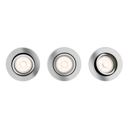 Philips - SET 3x Einbauleuchte 1xGU10/5,5W/230V