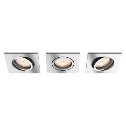 Philips - SET 3x Einbauleuchte 1xGU10/5,5W/230V