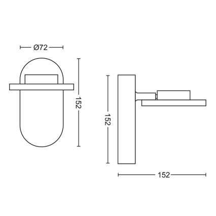 Philips - LED Dimmbare Spotleuchte 1xLED/4,5W/230V