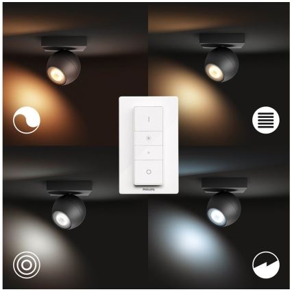 Philips - LED dimmbares Spotlicht Hue BUCKRAM 1xGU10/5W/230V + Fernbedienung