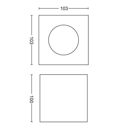 Philips - Dimmbarer LED-Strahler 1xLED/4,5W/230V