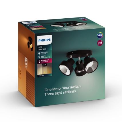 Philips 50603/30/P0 - LED-Strahler dimmbar BUKKO 3xLED/4,3W/230V