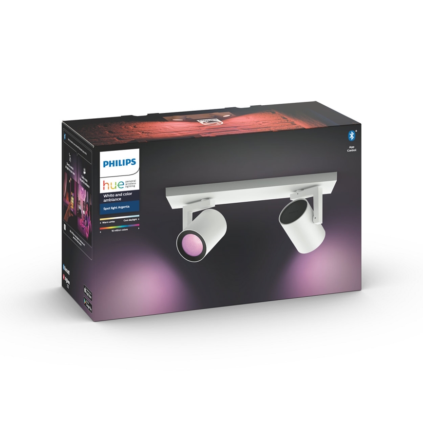 Philips 50622/31/P7 - LED Spotleuchte HUE ARGENA 2xGU10/5,7W/230V