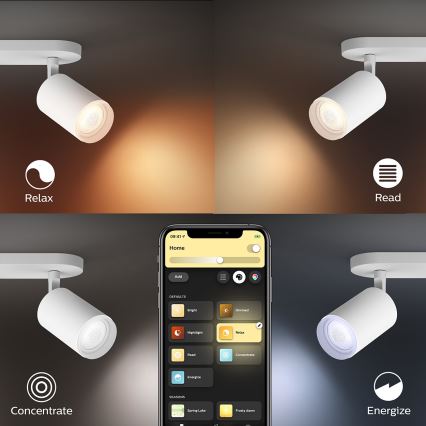 Philips 50633/31/P7 - LED Spotleuchte HUE FUGATO 3xGU10/5,7W/230V