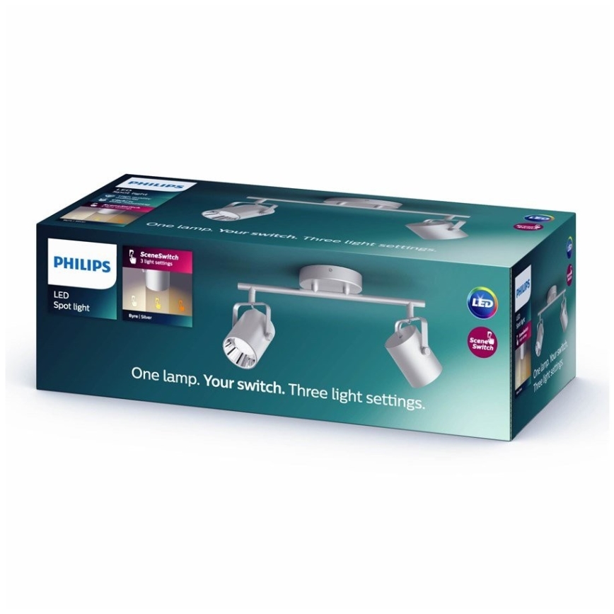 Philips 50662/14/P0 - LED Einbauleuchte BYRE 2xLED/4,3W/230V 2200/2500/2700K