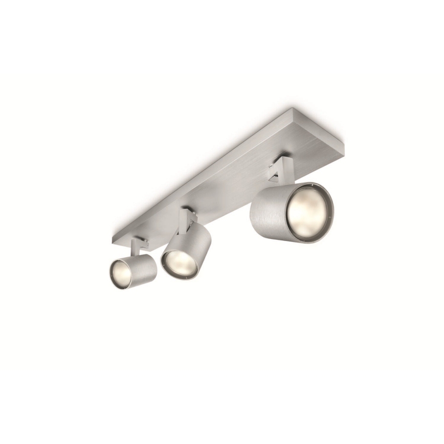 Philips - Dimmbarer LED RGBW Strahler 3xGU10/4,8W/230V matt chrom + Fernbedienung