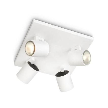 Philips - Deckenstrahler RUNNER 4xGU10/20W/230V weiß
