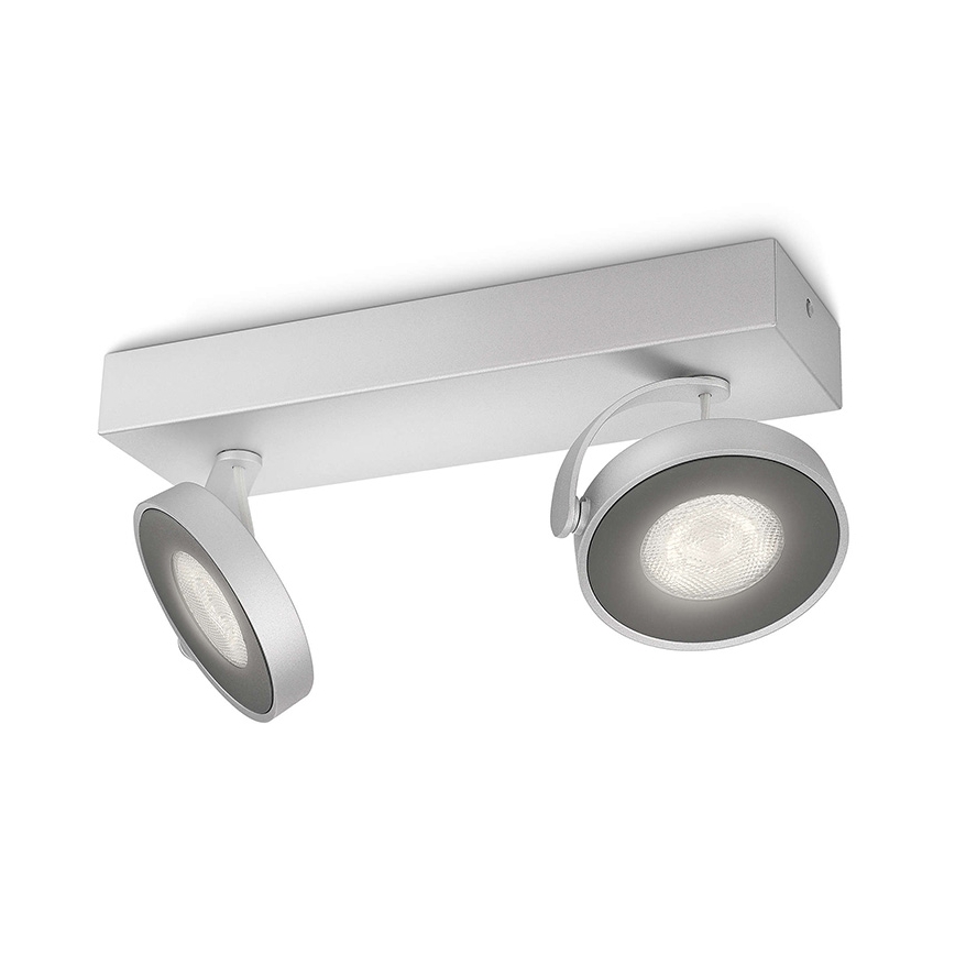 Philips 53172/48/16 - LED Spotlight MYLIVING CLOCKWORK 2xLED/4W/230V