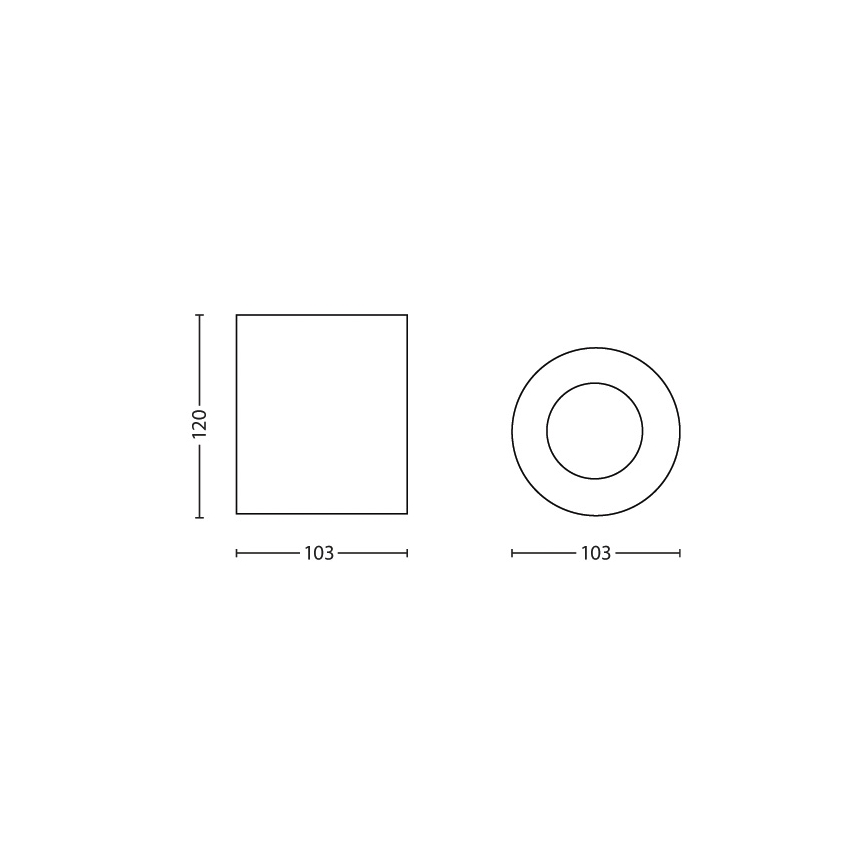 Philips 56330/30/PN - Spotlámpa MYLIVING PILLAR 1xGU10/50W/230V