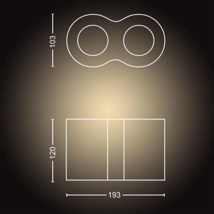 Philips - LED dimmbares Leuchtmittel Hue PILLAR 2xGU10/5W/230V + Fernbedienung