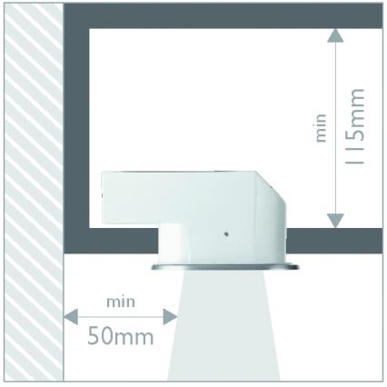 Philips 57955/48/16 - Badezimmereinbauleuchte MYLIVING HUDDLE 1xE27/12W