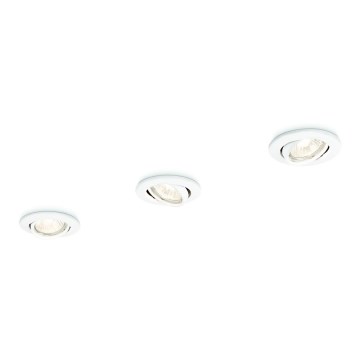 Philips 59243/31/E7 - SET 3x Einbauleuchte ENIF 1xGU10/50W/230V