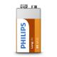 Philips 6F22L1F/10 - Zinkchlorid-Batterie 6F22 LONGLIFE 9V