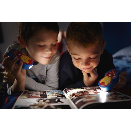 Philips 71767/35/16 - Kinder Taschenlampe DISNEY IRON MAN LED/0,3W/2xAAA