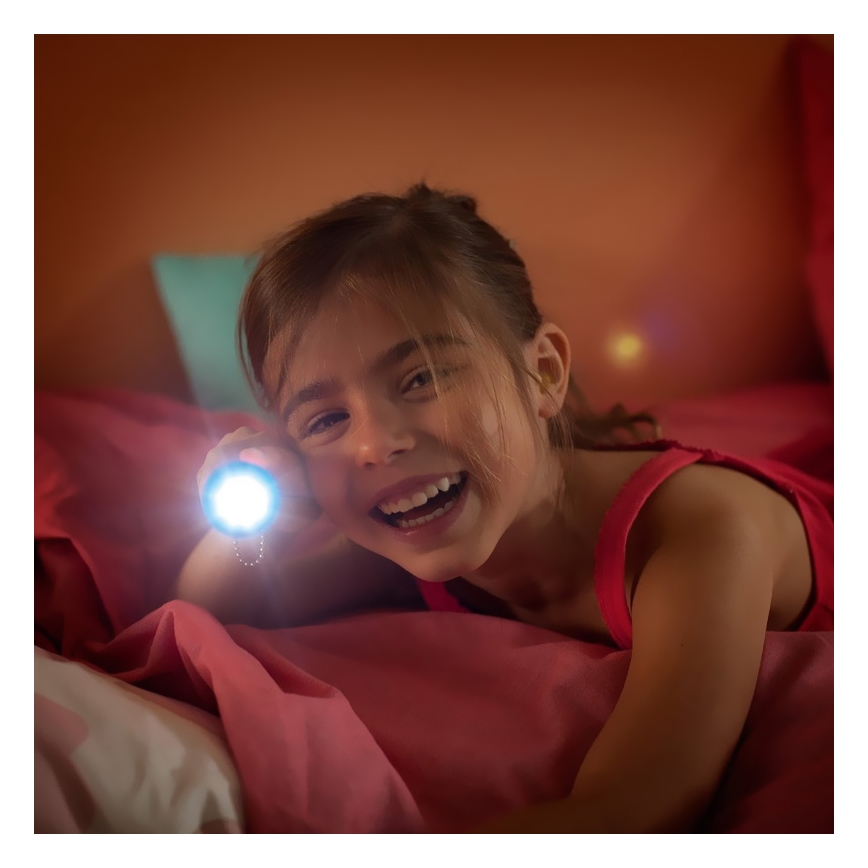 Philips 71788/08/16 - LED dětská lampa FROZEN 1xLED/3xLR44 projektor