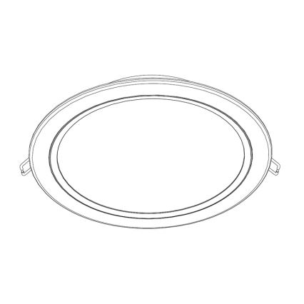 Philips 80088/17/16 - LED Einbauleuchte RASTABAN 1xLED/20W/230V