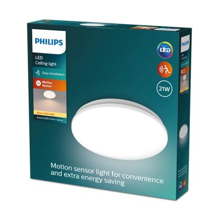 Philips - LED Deckenleuchte mit Sensor ACUNA LED/21W/230V 2700K