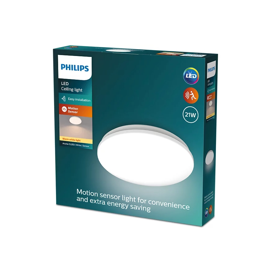 Philips - LED Deckenleuchte mit Sensor ACUNA LED/21W/230V 2700K