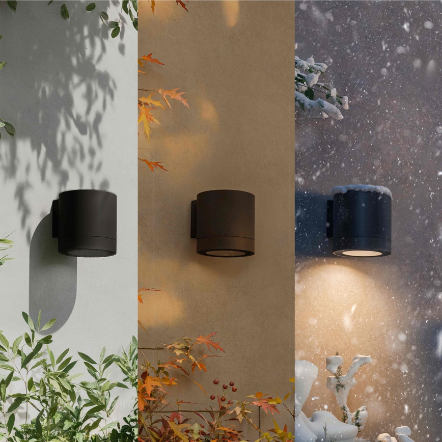 Philips - Außenwandleuchte FYLX 1xGU10/5W/230V schwarz IP44