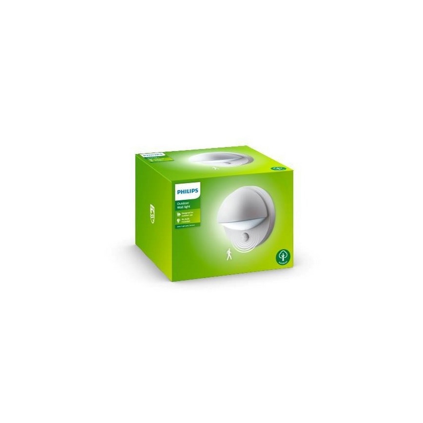 Philips - Außenwandleuchte mit Sensor 1xE27/12W/230V IP44