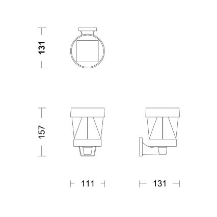 Philips - LED Solar-Wandleuchte AVERY LED/1,8W/3,7V 2600 mAh 2700K IP44