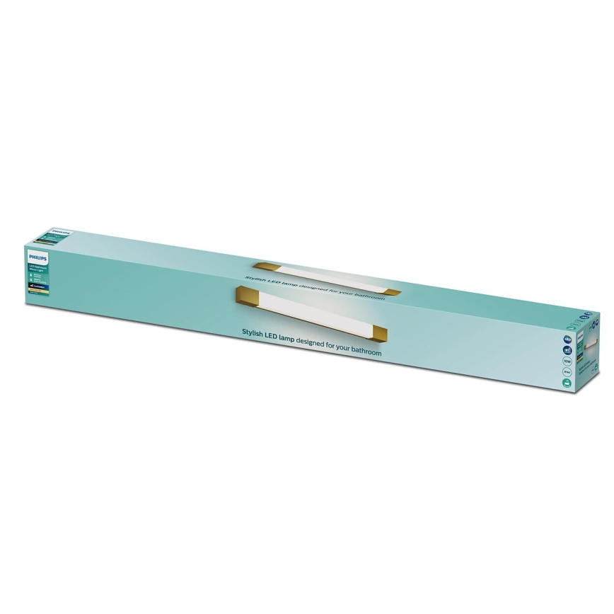 Philips - Badezimmer-Spiegelbeleuchtung ROVER LED/10W/230V IP44 Messing