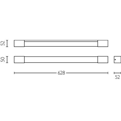Philips - Badezimmer-Spiegelbeleuchtung ROVER LED/10W/230V IP44 Messing