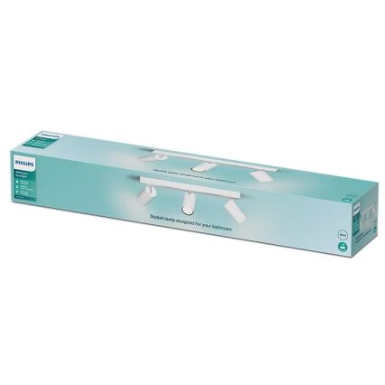 Philips - Badezimmerstrahler IDRIS 3xGU10/5W/230V IP44 weiß
