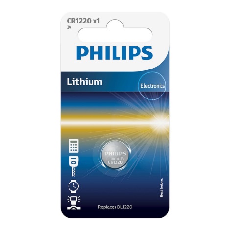 Philips CR1220/00B - Lithium Knopfzelle CR1220 MINICELLS 3V