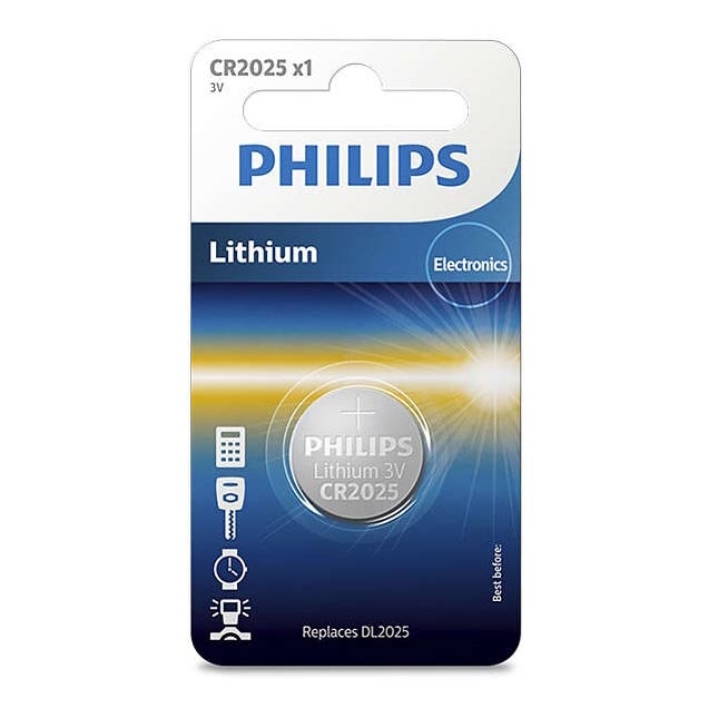 Philips CR2025/01B - Lithium Batterie CR2025 MINICELLS 3V 165mAh