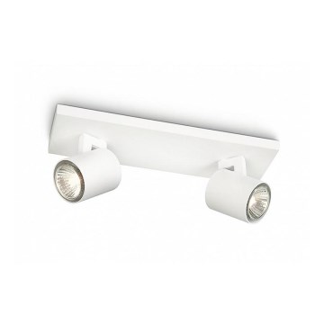 Philips - Deckenspot RUNNER 2xGU10/20W/230V weiß
