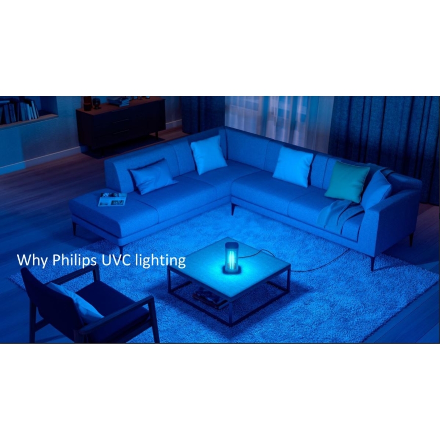 Philips - Desinfektions-Keimtötungslampe mit Sensor UV-C/24W/230V