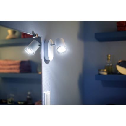 Philips - dimmbare LED Badezimmerbeleuchtung Hue ADORE 1xGU10/5W/230V IP44 + Fernbedienung