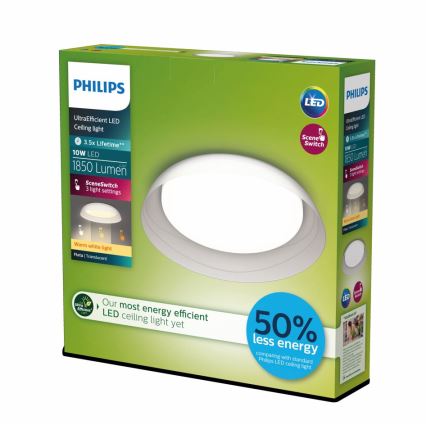Philips - Dimmbare LED-Deckenleuchte FLETA SCENE SWITCH LED/10W/230V 2700K klar