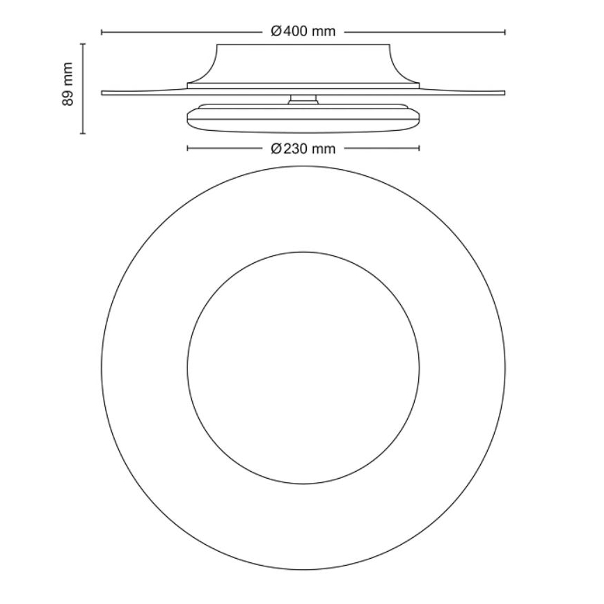 Philips- Dimmbare LED-Deckenleuchte SCENE SWITCH LED/30W/230V 2700K silbern