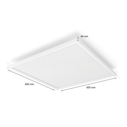 Philips - dimmbare LED-Deckenleuchte Hue AURELLE LED/39W/230V 2200-6500K 60x60 cm weiß
