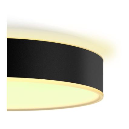 Philips - LED dimmbare Deckenleuchte Hue LED/33,5W/230V 2200-6500K Ø 425 mm schwarz + Fernbedienung