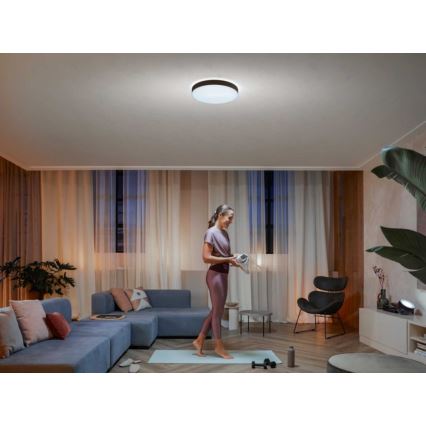 Philips - Dimmbare LED-Deckenleuchte Hue LED/33,5W/230V 2200-6500K d 425 mm schwarz + Fernbedienung