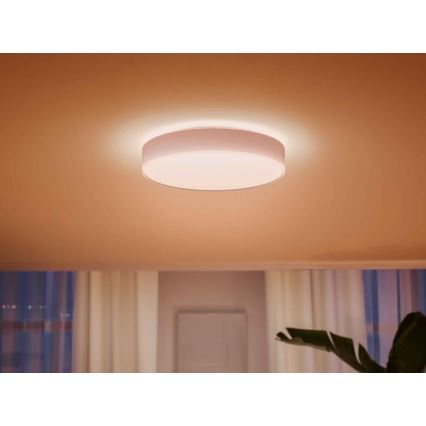 Philips - Dimmbare LED-Deckenleuchte Hue LED/33,5W/230V 2200-6500K d 425 mm weiß + Fernbedienung