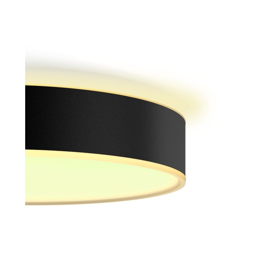 Philips - Dimmbare LED-Deckenleuchte Hue LED/19,2W/230V 2200-6500K d 381 mm schwarz + Fernbedienung