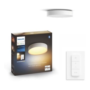 Philips - Dimmbare LED-Deckenleuchte Hue LED/9,6W/230V 2200–6500K d 261 mm weiß + Fernbedienung