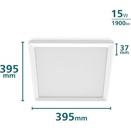 Philips - Dimmbare LED-Deckenleuchte LED/15W/230V 2700K 39,5x39,5 cm