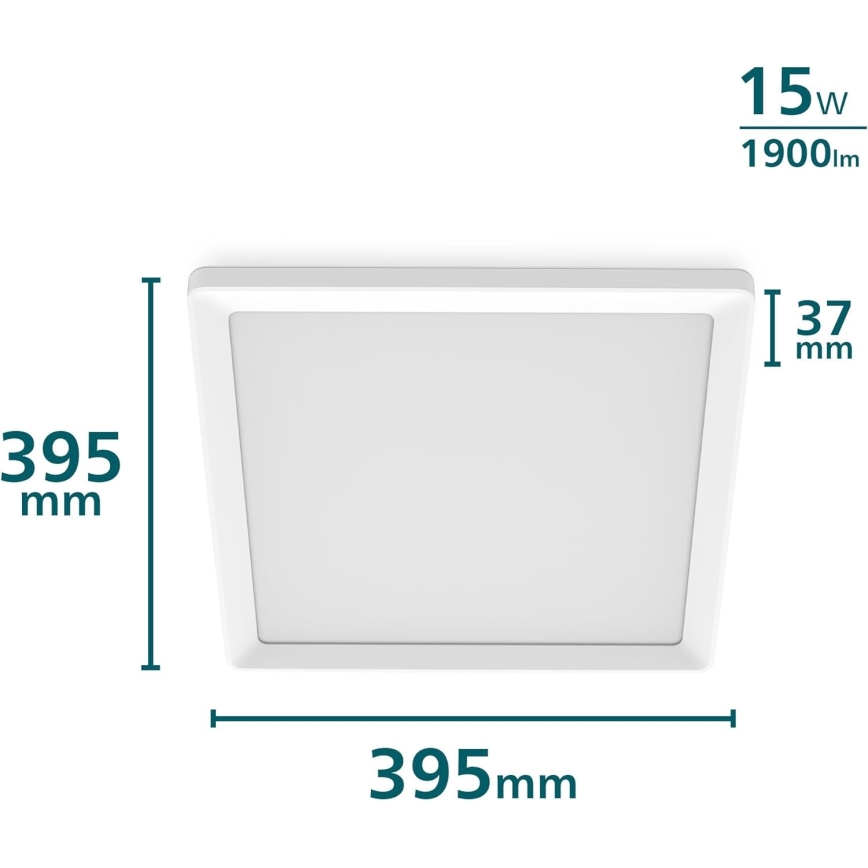 Philips - Dimmbare LED-Deckenleuchte LED/15W/230V 2700K 39,5x39,5 cm