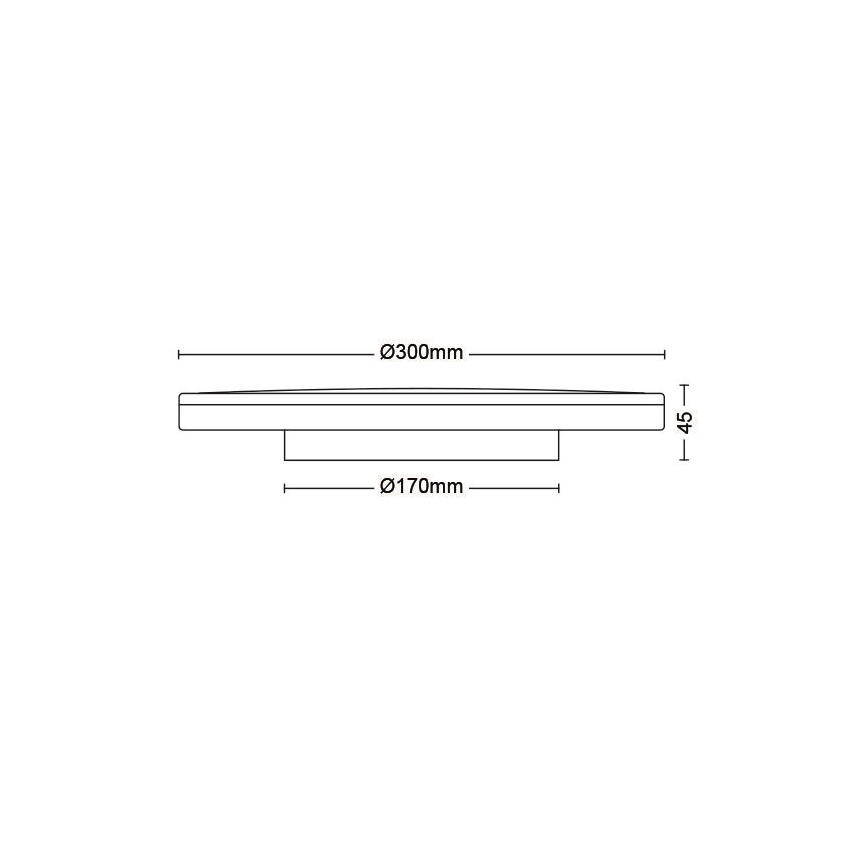 Philips - Dimmbare LED-Deckenleuchte SCENE SWITCH LED/18W/230V d 30 cm 4000K schwarz