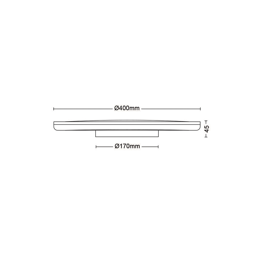 Philips - Dimmbare LED-Deckenleuchte SCENE SWITCH LED/22W/230V d 40 cm 4000K weiß