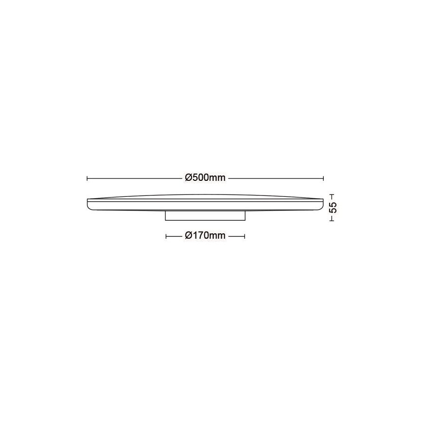 Philips - Dimmbare LED-Deckenleuchte SCENE SWITCH LED/36W/230V d 50 cm 4000K schwarz