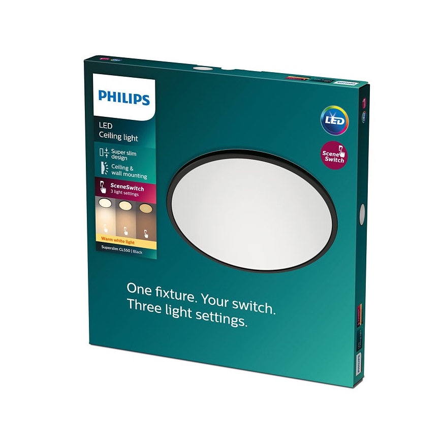Philips - Dimmbare LED-Deckenleuchte SCENE SWITCH LED/18W/230V