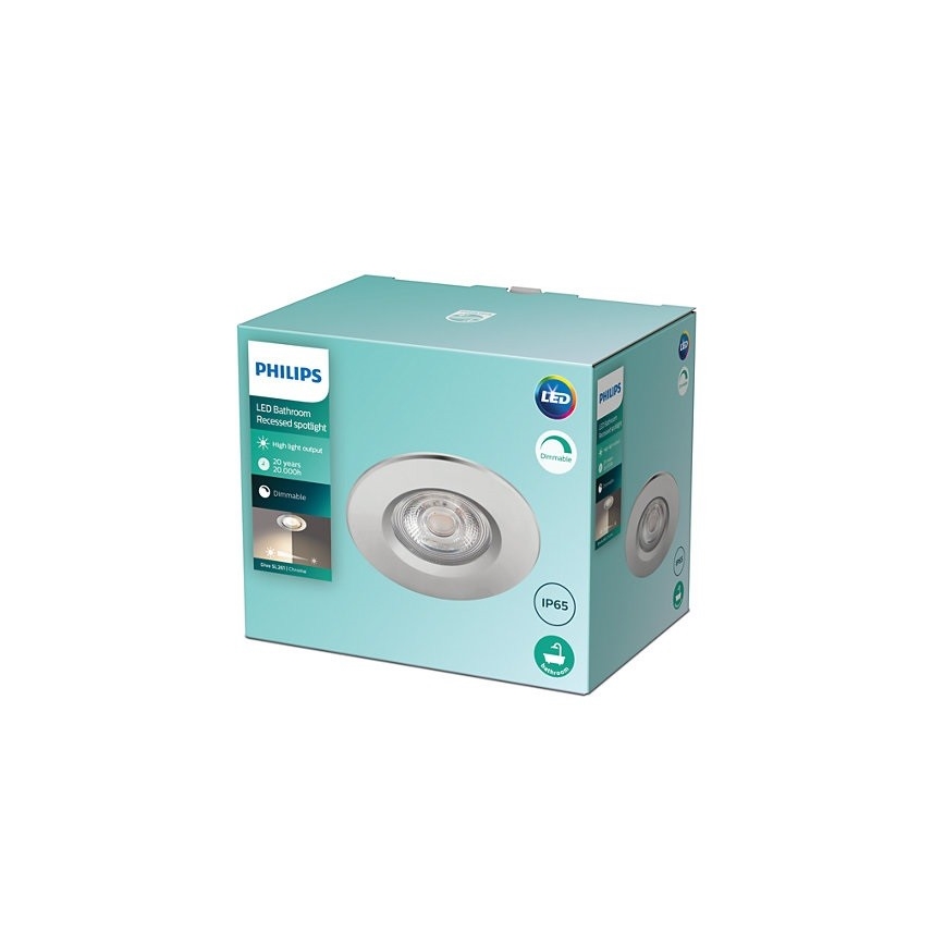 Philips - Dimmbare LED-Einbauleuchte für das Badezimmer DIVE LED/5W/230V IP65