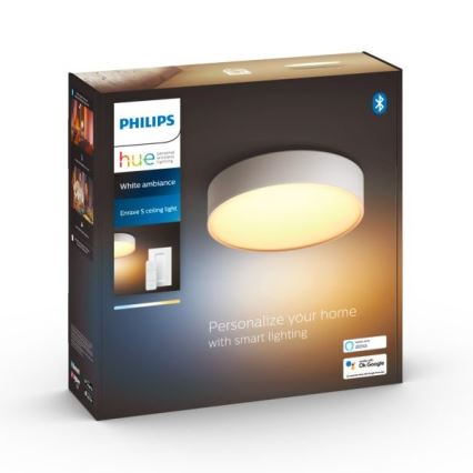Philips - Dimmbare Hue LED-Deckenleuchte LED/9,6W/230V 2200–6500K Ø 261 mm weiß + Fernbedienung