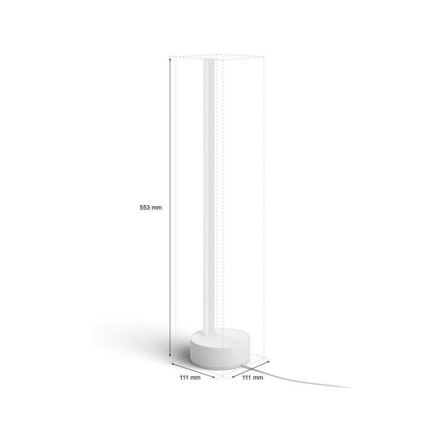 Philips - Dimmbare LED-RGB-Tischleuchte Hue SIGNE LED/12W/230V 2000-6500K weiß